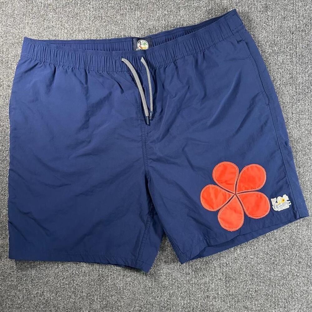 RARE Reyn Spooner Men’s Swim Trunks Hawaiian Flower Patch Yacht Race Release 2XL